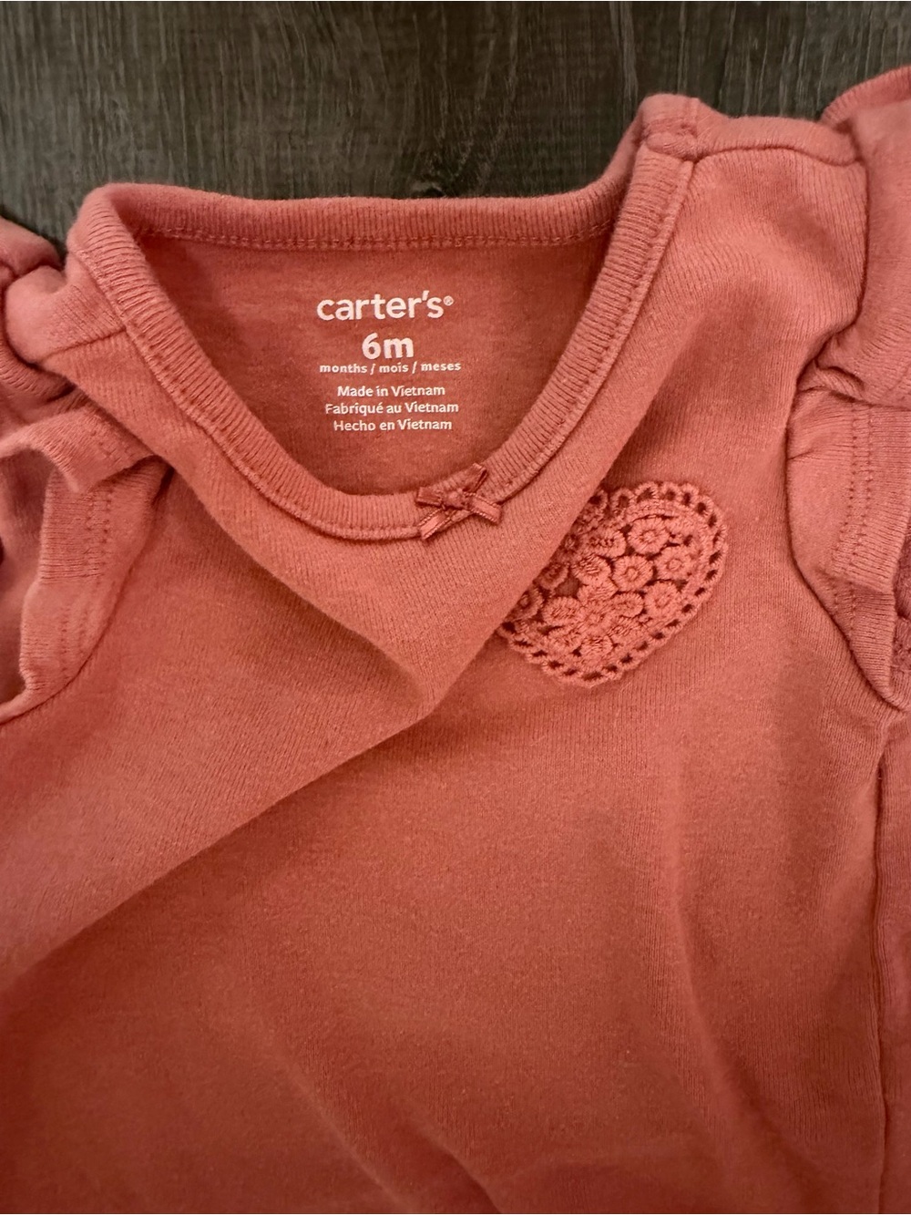 Carter's Pink Ruffle Sleeve Top with Multi-Stripe Shorts - Picture 6 of 7